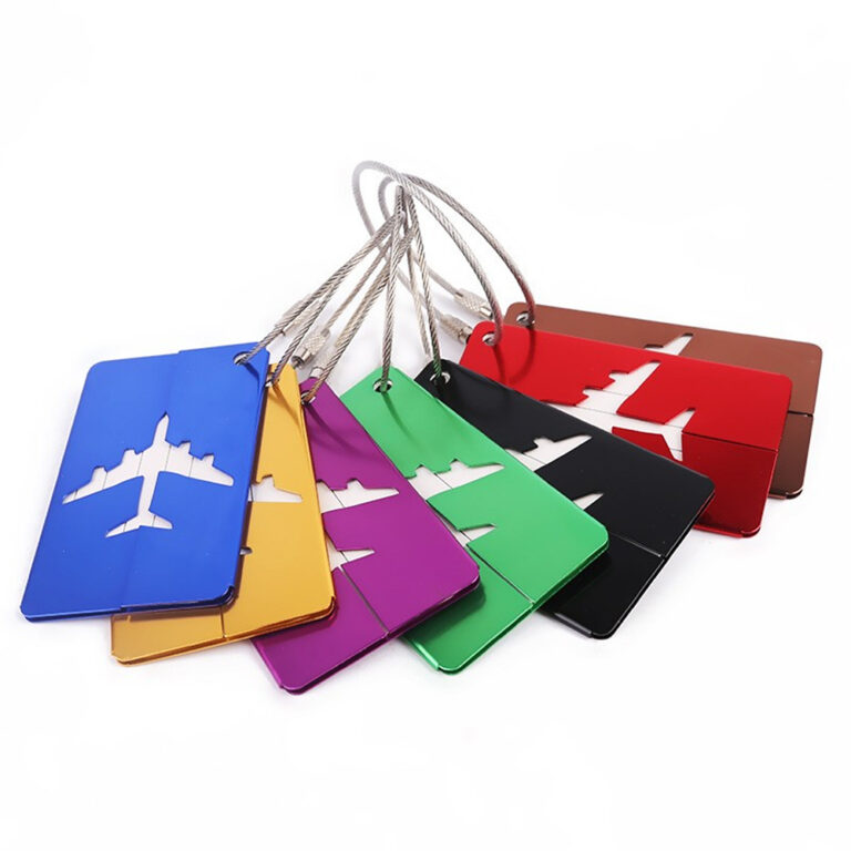 Aluminium Luggage baggage Suitcase Name Tag Airplane Airport Travel ...